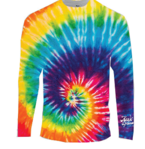 UV 50+ Sun Protective Long sleeve Dri-Fit Shirt - Colorful Tie Dye