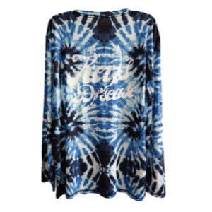 UV 50+ Sun Protective Long sleeve Dri-Fit Shirt - Blue Tie Dye